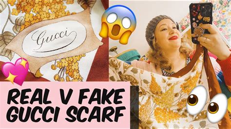 real gucci scarf vs fake